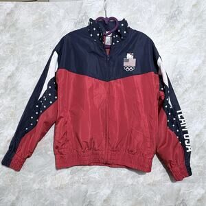 Hello Kitty x Team USA Track Olympics Track Jacket Youth X-Large 14-16 Red White